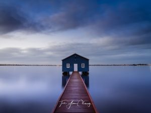 Crawley Edge Boatshed moody morning