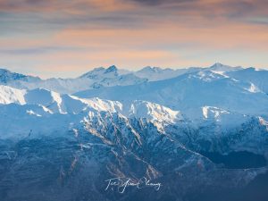 South Island's snow capped mountains