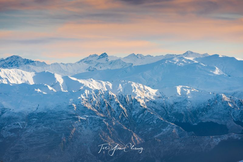 South Island's snow capped mountains