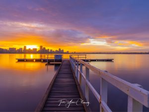 Queen Street Jetty winter sunrise