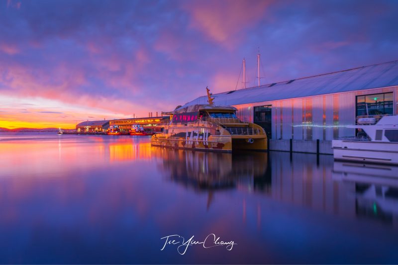 Hobart autumn sunrise, Tasmania