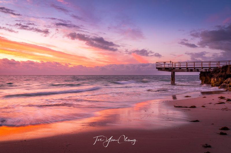 North Beach spring sunset