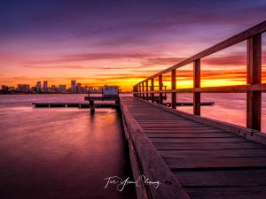 South Perth jetty sunrise