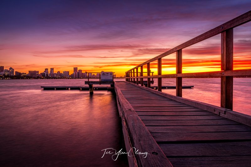 South Perth jetty sunrise